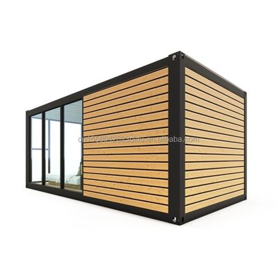 Настраиваемый цвет Современный роскошный крошечный 20ft 40ft Prefab Деревянный дом Мобильный легкий стальной контейнер Преfabрикованный дом квартира для открытого воздуха