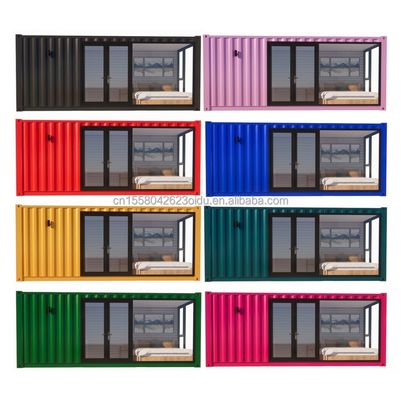 50/75/100 мм Wave Sandwich Panel Wall Modern 20ft EU Prefabricated Container houses Деревянный дом Независимый садовый апартамент для отеля