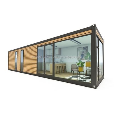 Гостиница 40ft Garden Mobile House Деревянная студия Плоский контейнер Кофе-хаус с 3D-моделью и CAD-рисунками в Garden Hotel