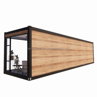 Гостиница 40ft Garden Mobile House Деревянная студия Плоский контейнер Кофе-хаус с 3D-моделью и CAD-рисунками в Garden Hotel