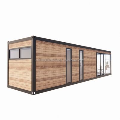 Гостиница 40ft Garden Mobile House Деревянная студия Плоский контейнер Кофе-хаус с 3D-моделью и CAD-рисунками в Garden Hotel
