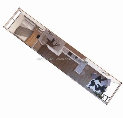 Гостиница 40ft Garden Mobile House Деревянная студия Плоский контейнер Кофе-хаус с 3D-моделью и CAD-рисунками в Garden Hotel