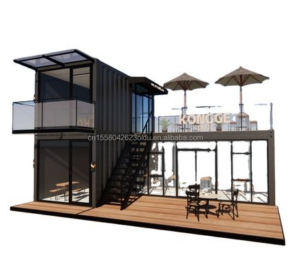 10ft 20ft Steel Shipping Container Префабрикованный дом Магазин Бар Мастерская Домашняя спальня Гостиница 40ft Размер с сэндвич-панелью