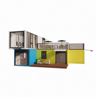10ft 20ft Steel Shipping Container Префабрикованный дом Магазин Бар Мастерская Домашняя спальня Гостиница 40ft Размер с сэндвич-панелью