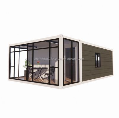 Стальная конструкция Рамка сварная EU Luxury 20FT Комбинация Плоская упаковка Контейнер 2 спальни Семейный жилой мобильный дом