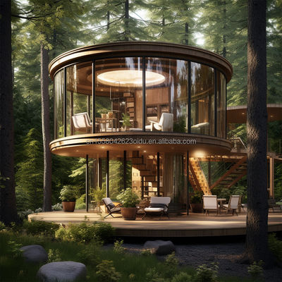 Семейный магазин стальных конструкций 20ft/40ft EU Luxury Modern Design Преfabрикованный дом с кухней ванной одной спальней