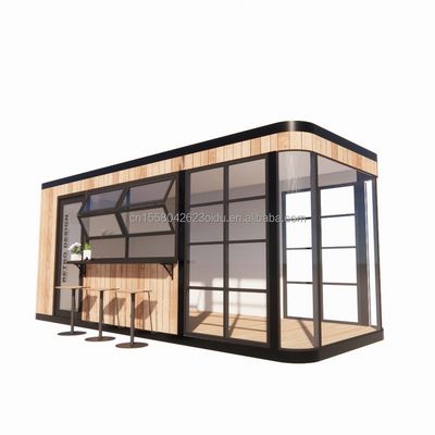 Стальная рама оцинкованная стальная изгиб 180g современный дизайн 20ft 40ft Prefab Container House для мобильных кафе рестораны