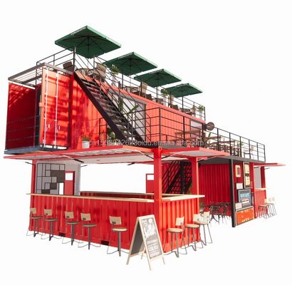 10ft 20ft Pop-up транспортный павильон Сэндвич панель Дом Ресторан Магазин Отгрузочный контейнер для магазина Сделано