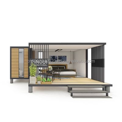 20-футовый контейнерный дом удобный законченный дизайн для современного однокомнатного жилья и расширения