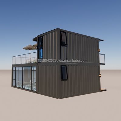 Закальцинированный стальной изгибающий контейнер Кофе-магазин 40ft сборный дом Строительство дизайн для стальной рамы отеля