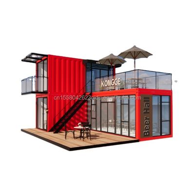 Pingui на заказ 20ft/40ft оцинкованные стальные квадратные трубы судоходный контейнер кофе портативный контейнер ресторан для магазина