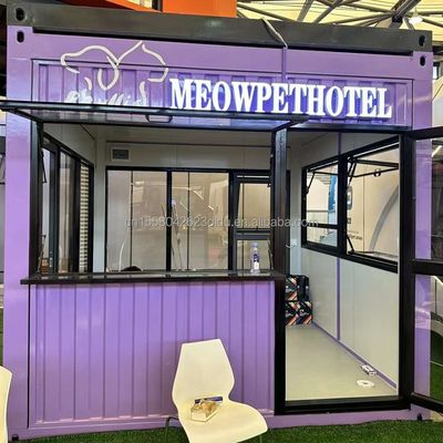 Стальные контейнерные склады с предварительно изготовленной строительной конструкцией Стальная конструкция для 20 футовых или 40 футовых контейнерных домов