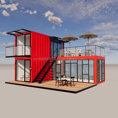 Pingui на заказ 20ft/40ft оцинкованные стальные квадратные трубы судоходный контейнер кофе портативный контейнер ресторан для магазина