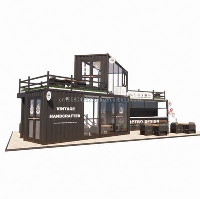 Предварительно изготовленный складной портативный магазин Хранилище Офисное здание Отгрузка Контейнерный дом Перемещение трейлеров с индивидуальным цветом