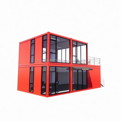 Ванная комната и оцинкованные стальные квадратные трубы Основная конструкция в 20 футов Легкая стальная конструкция Контейнерная комната для ресторана