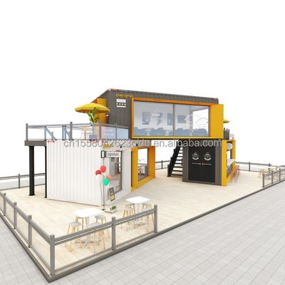 Сплав алюминия Окна 20ft 40ft Prefab Мобильный доставка Бар Кофе-магазины Ресторан Контейнер Модульный дом Дом
