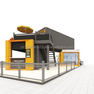 Сплав алюминия Окна 20ft 40ft Prefab Мобильный доставка Бар Кофе-магазины Ресторан Контейнер Модульный дом Дом