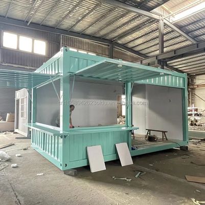 Контейнерный магазин-кафе / бар / фаст-фуд в 20 футовой плоской упаковке для продвижения в супермаркетах