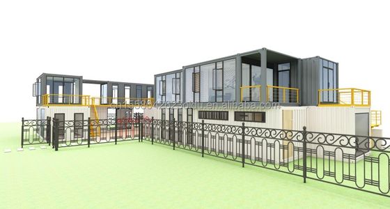 Оцинкованные стальные квадратные трубы Основная структура для дизайна и строительства контейнерных домов для отелей