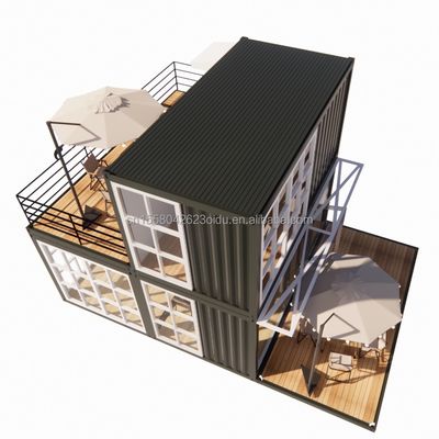 20ft Prefab Shipping Маленькие дома Контейнерный дом Передвижной сборный дом для магазина в китайском стиле дизайна