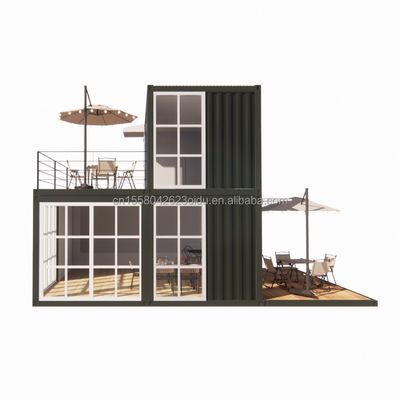 20ft Prefab Shipping Маленькие дома Контейнерный дом Передвижной сборный дом для магазина в китайском стиле дизайна