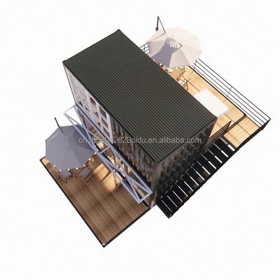 20ft Prefab Shipping Маленькие дома Контейнерный дом Передвижной сборный дом для магазина в китайском стиле дизайна