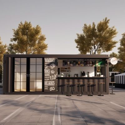 20ft Container Store Kiosk Контейнерные магазины на заказ для мобильных контейнеров