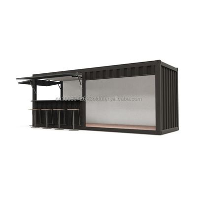 20ft Mini Pop-up Shop Container для ресторана быстрого питания Ресторан Удобный магазин Киоск и дом Оцинкованная стальная изгиба 180г