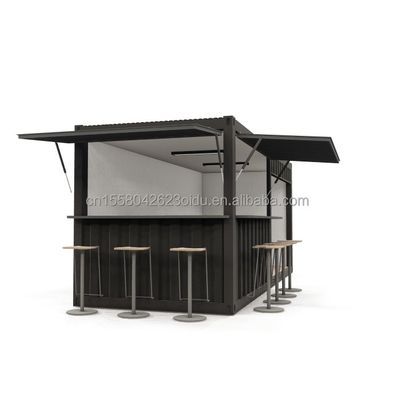 20ft Mini Pop-up Shop Container для ресторана быстрого питания Ресторан Удобный магазин Киоск и дом Оцинкованная стальная изгиба 180г