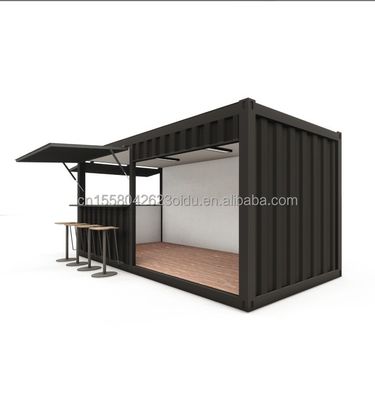 20ft Mini Pop-up Shop Container для ресторана быстрого питания Ресторан Удобный магазин Киоск и дом Оцинкованная стальная изгиба 180г