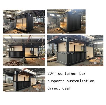 20ft Mini Pop-up Shop Container для ресторана быстрого питания Ресторан Удобный магазин Киоск и дом Оцинкованная стальная изгиба 180г