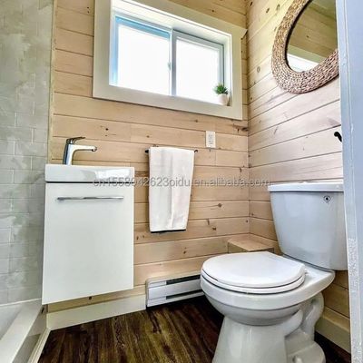 Гостиница роскошный портативный контейнер с плоской крышей Prefab Studio Дом Дом с 50/75/100 мм волновой сэндвич панель стены и доступные