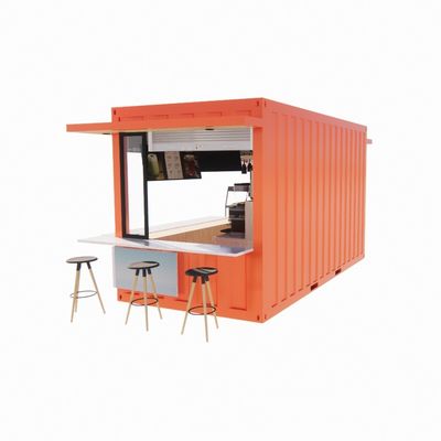 20ft или 40ft коммерческий открытый контейнер для доставки Кафе-бар Легко установить современный дизайн стального дома плоский пакет контейнер Лучший