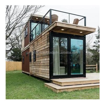 Гостиница 20ft-40ft портативный деревянный контейнер Дом прочный морской грузовой контейнер Реконструкция с стандартом отеля