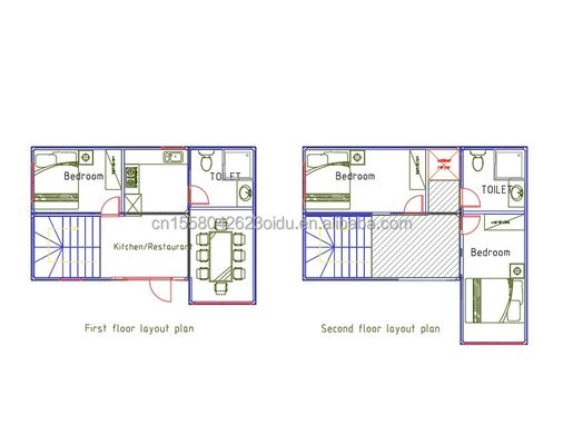 20ft/40ft Prefab Modular Tiny Kit Set Кабинные дома Контейнерный дом Современный дизайн стиль 3 спальни Готовый дом