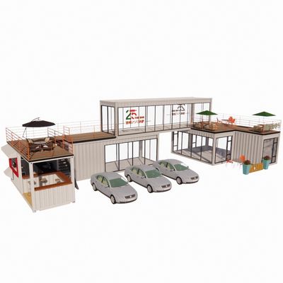 40ft Mobile Bar Restaurant Container Hotel Steel Container Storage Prefab Building с оцинкованной стальной рамой и изгибом