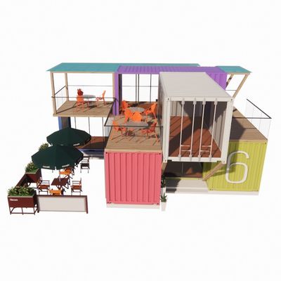 Легкая сборка и демонтаж 20ft/40ft модульные сборные хранилища контейнеры для перевозки дома Бар с окнами из алюминиевого сплава