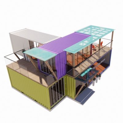 Легкая сборка и демонтаж 20ft/40ft модульные сборные хранилища контейнеры для перевозки дома Бар с окнами из алюминиевого сплава