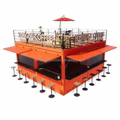 Магазин Mini 20ft Pop-up Store Container Bar Stall с прочным модульным дизайном и стеной 50/75/100 мм Wave Sandwich Panel