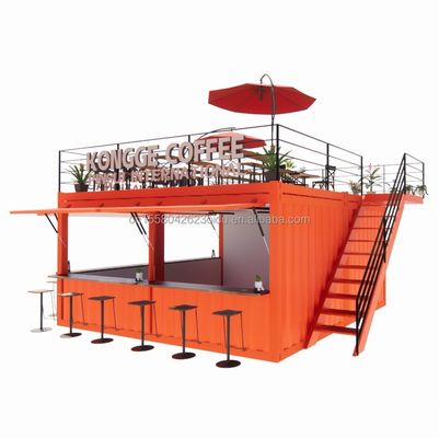 Магазин Mini 20ft Pop-up Store Container Bar Stall с прочным модульным дизайном и стеной 50/75/100 мм Wave Sandwich Panel