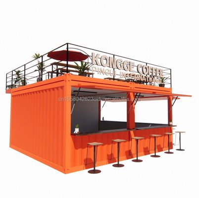 Магазин Mini 20ft Pop-up Store Container Bar Stall с прочным модульным дизайном и стеной 50/75/100 мм Wave Sandwich Panel