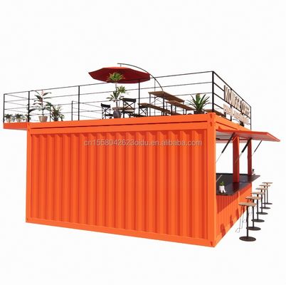 Магазин Mini 20ft Pop-up Store Container Bar Stall с прочным модульным дизайном и стеной 50/75/100 мм Wave Sandwich Panel