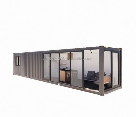 Простая установка 20ft Prefab Shipping Container Дома с ванной и стеной 50/75/100 мм Wave Sandwich Panel