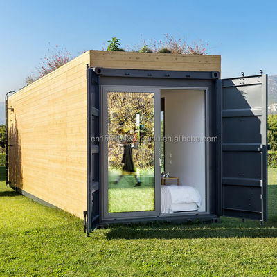 40ft 20ft современный роскошный отель сад мобильный небольшой дом с быстрой установкой и 50/75/100 мм волна сэндвич панель стенки