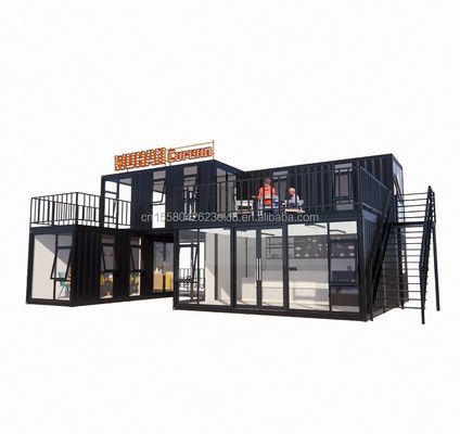 20ft или 40ft Контейнерные дома на заказ Бар Кафе Гостиница Ресторан Магазин Отгрузка Контейнер Кофе-магазин Контейнерный магазин Киоск