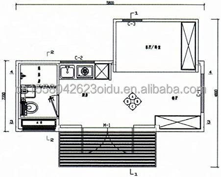 20ft Pop-Up Container Room Flat Packaging для быстрой и беззаботной установки в самостоятельной квартире