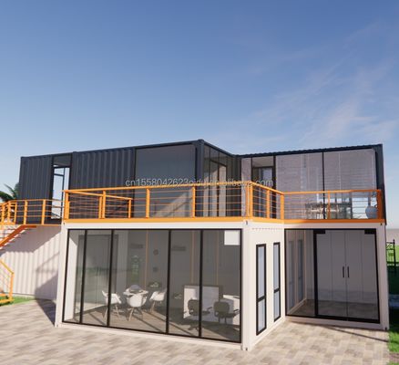 10ft Shipping Container Coffee Shop Steel Frame Container Shop Киоск с оцинкованной стальной изгибкой 180г Контейнерные дома