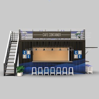 Настраиваемый цвет 20FT или 40FT Luxury Shipping Container Bar Префабрикованное складное кафе Контейнерный кофеин