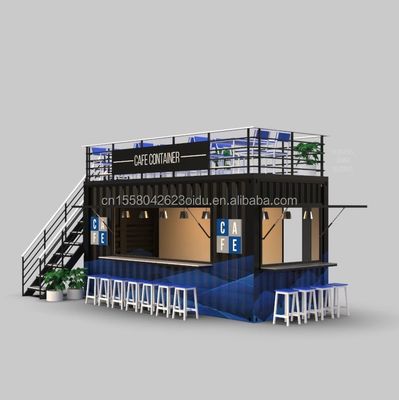 Настраиваемый цвет 20FT или 40FT Luxury Shipping Container Bar Префабрикованное складное кафе Контейнерный кофеин