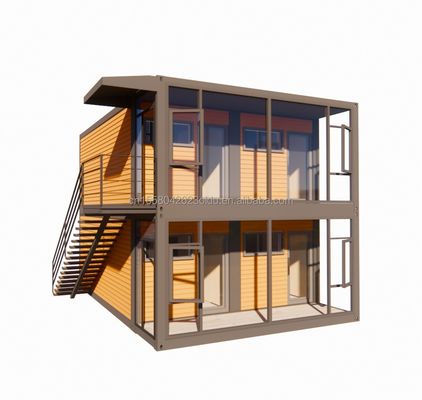 Гостиница 2 этаж Luxury Boxable Extendable Container House с индивидуальным цветом и индивидуальной настройкой